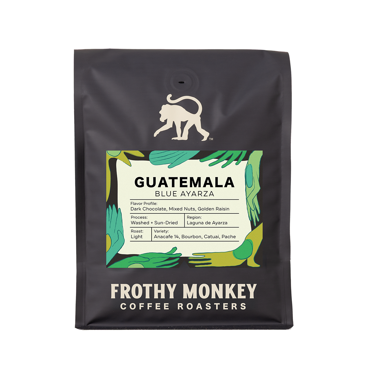 Guatemala Blue Ayarza coffee 2lb bag from Frothy Monkey Coffee Roasters
