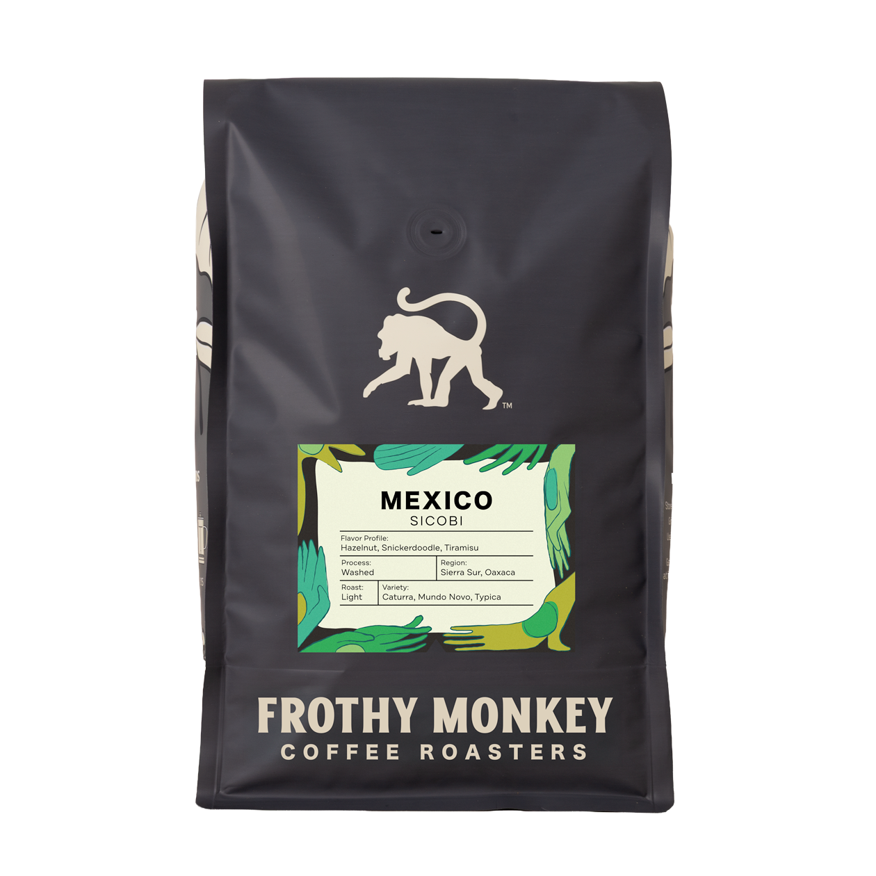 Mexico Sicobi coffee 5lb bag from Frothy Monkey Coffee Roasters