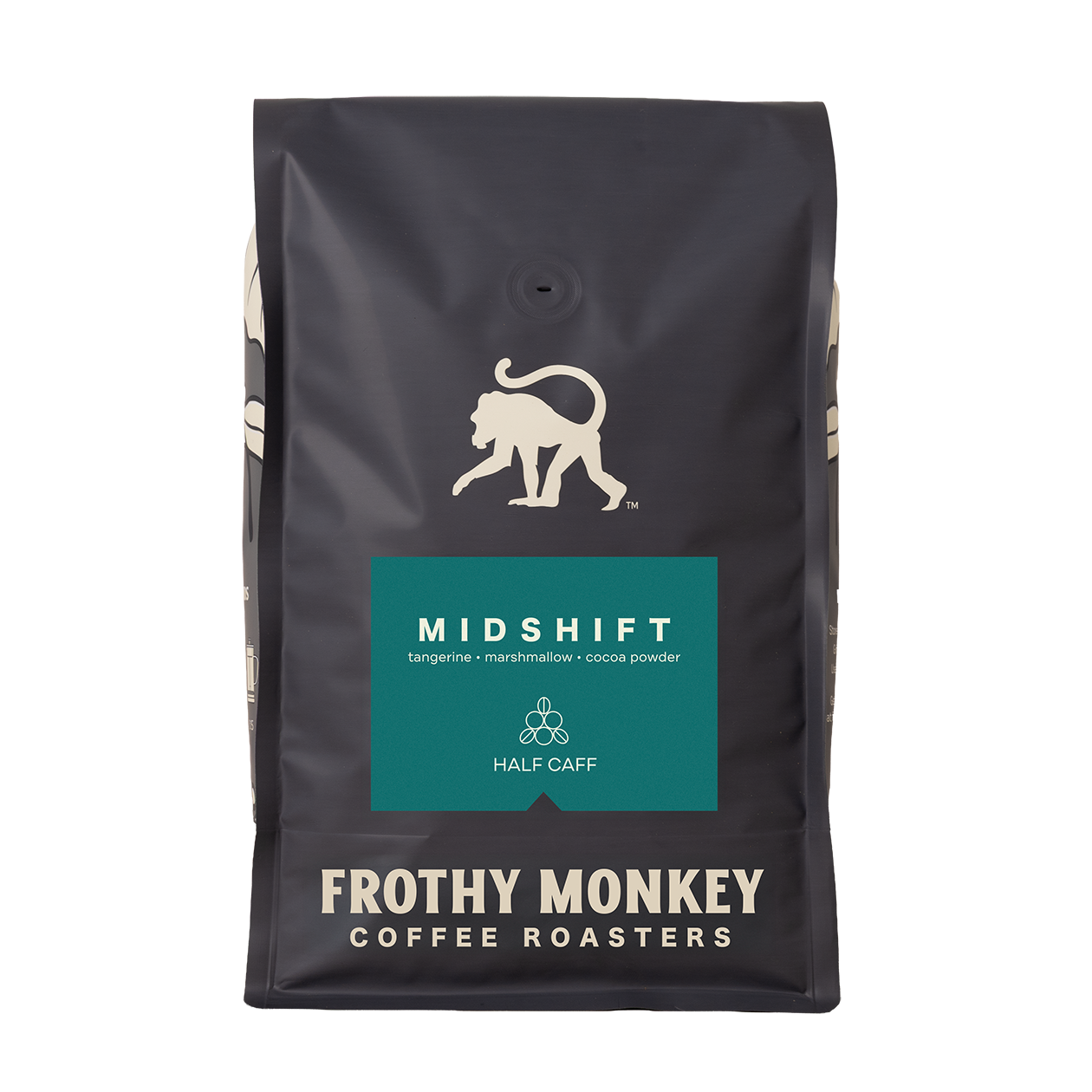 Midshift half caff coffee 5lb bag from Frothy Monkey Coffee Roasters