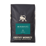 Midshift half caff coffee 5lb bag from Frothy Monkey Coffee Roasters