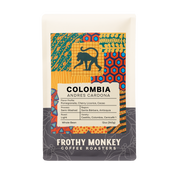 Colombia Andres Cardona 12oz coffee bag, semi-washed light roast with pomegranate, cherry licorice, and cacao