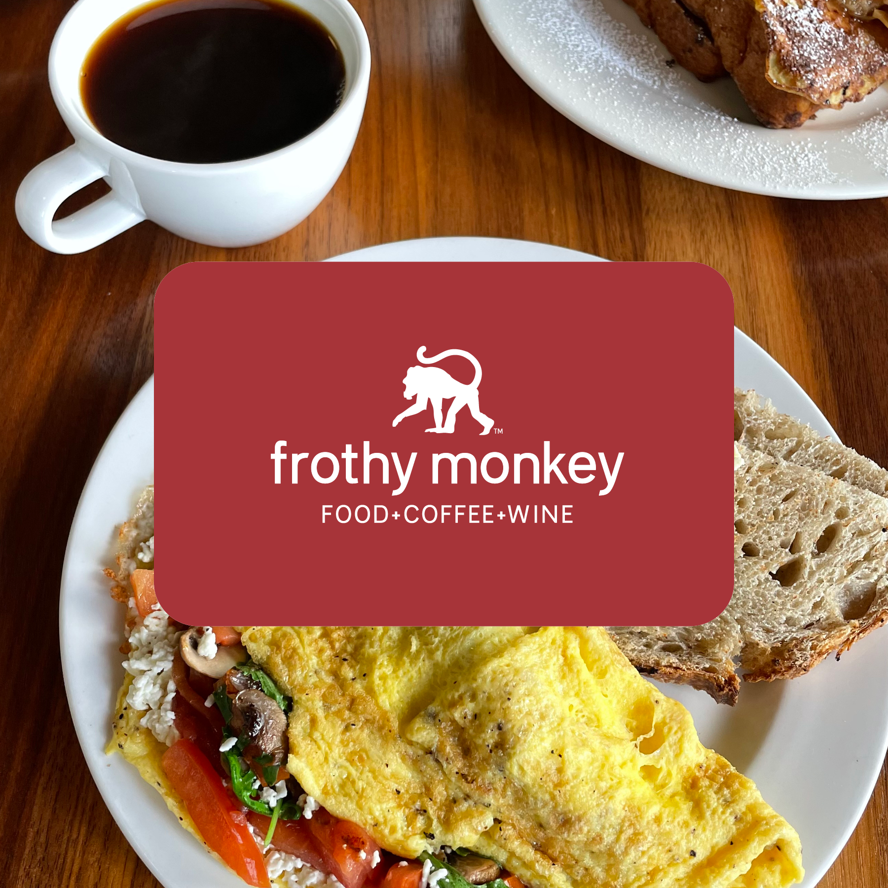 Cafe Physical Gift Card – Frothy Monkey Coffee Roasters