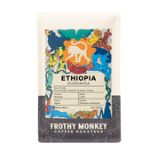 Ethiopia Duromina coffee bag, plum sorbet notes, washed landrace coffee from Agaro, Ethiopia