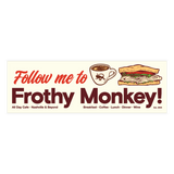 Frothy Monkey Bumper Sticker
